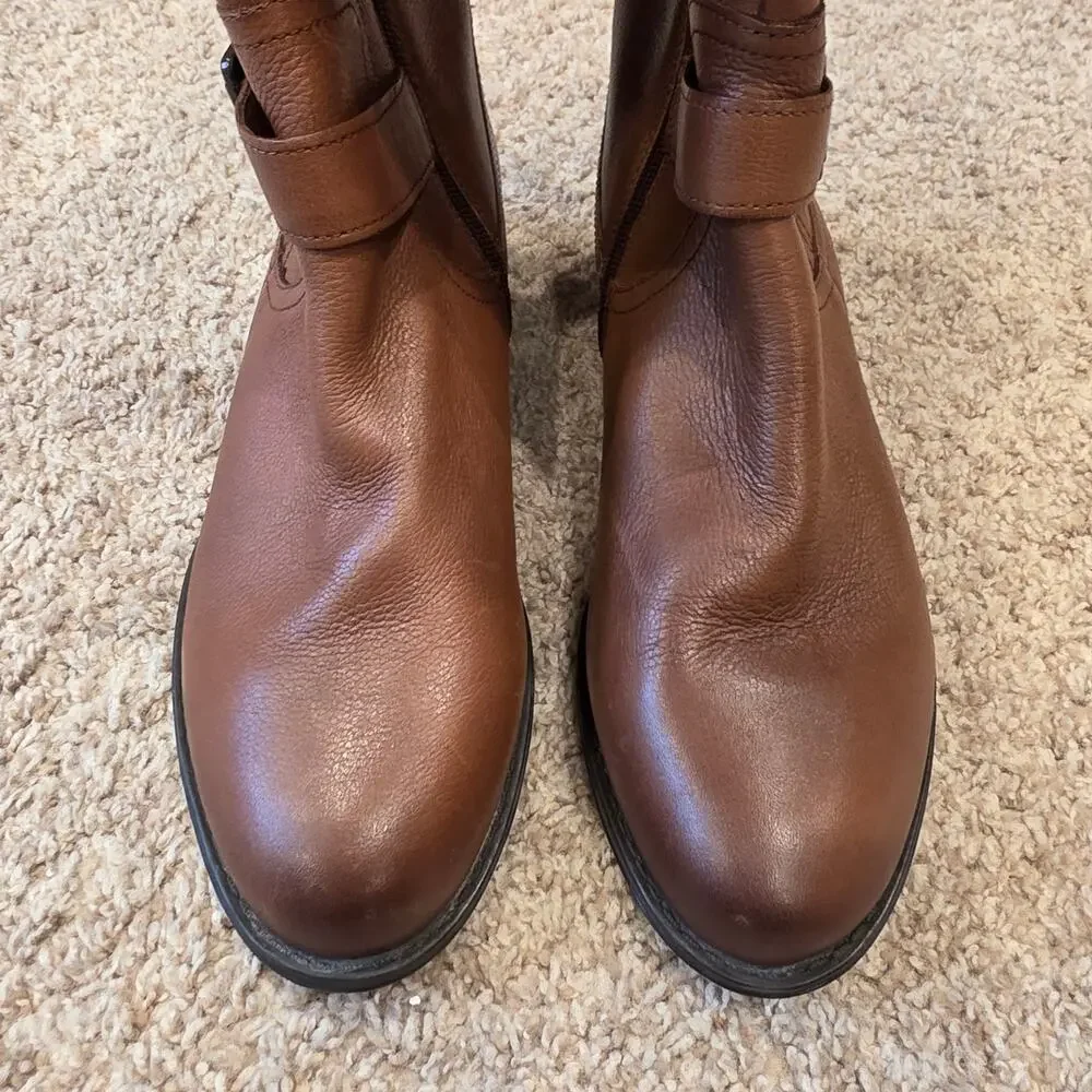 NWT Naturalizer Jessie zip up riding boots in cinnamon sz 9.5